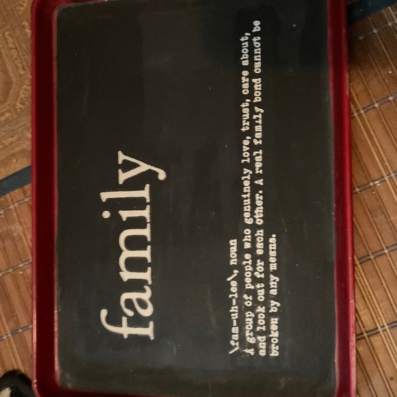 Handmade Other - 12x9 metal sign -Famil